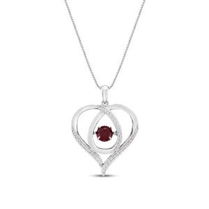 NWT Kays Ruby & white sapphire Necklace